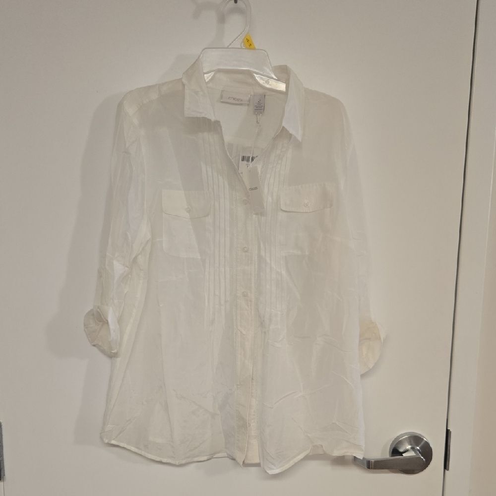 Chico's Button Down Blouse NWT - image 1